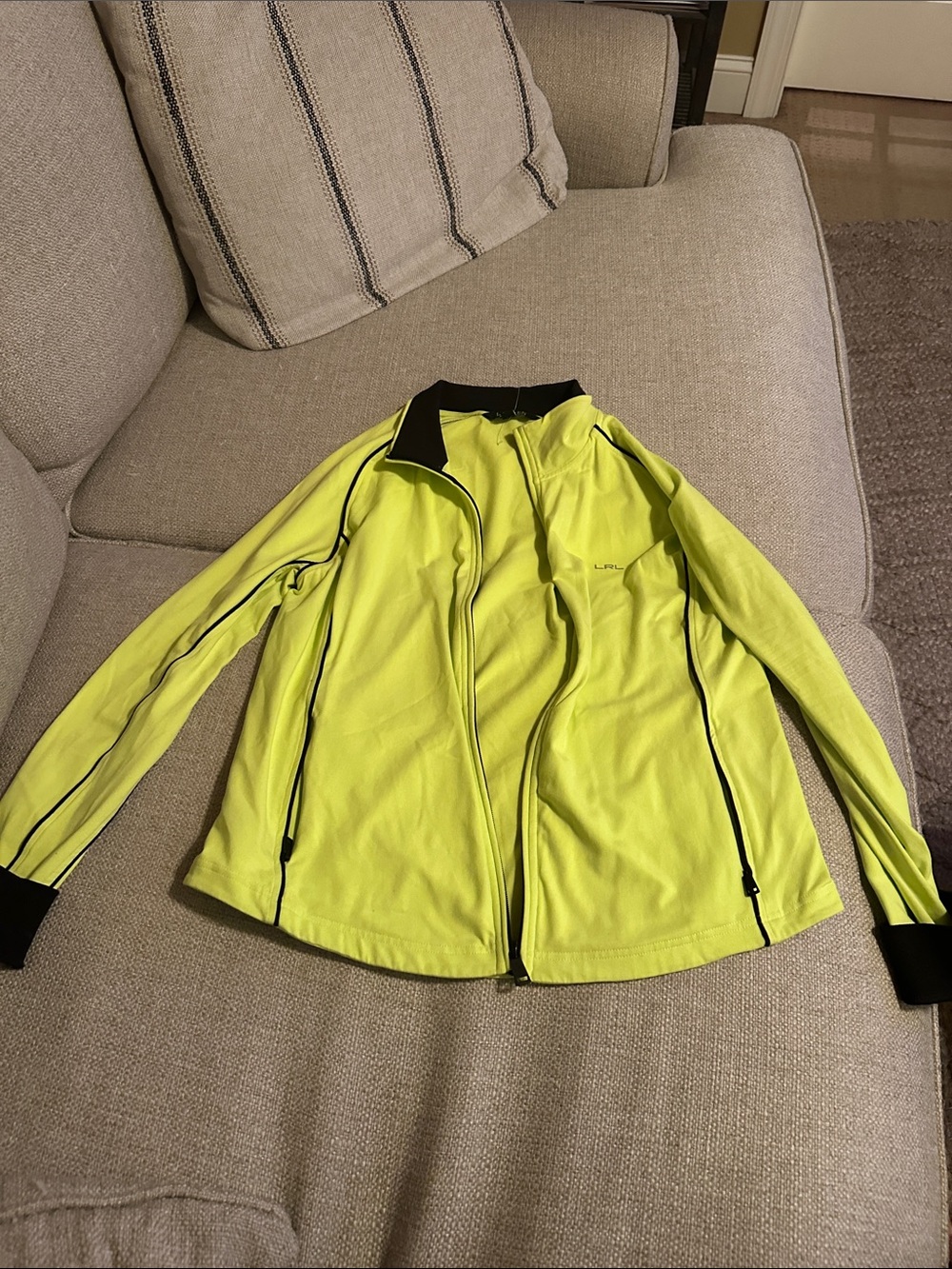 Lauren Neon green  Zip-Up Active Jacket